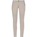 Flared Beige Stretch MET Low waist jeans met Glitter voor Dames 