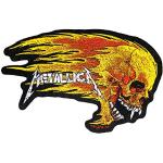 Unbekannt Metallica Flaming Skull Cut Out Patch Geweven & gelicenseerd , multicolor, S