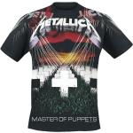 Zwarte Metallica Effen T-shirts Ronde hals  in maat L voor Heren 