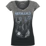 Multicolored Metallica Effen T-shirts Ronde hals  in maat M voor Dames 