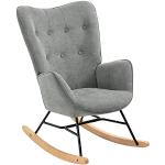Kantoor Grijze Massief Houten armleun Fauteuil-schommelstoelen met motief van Koffie Sustainable 