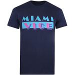Miami Vice Heren OG Logo T-Shirt, Navy, XX-Large