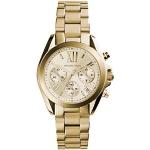 Gouden Stopwatch Michael Kors MICHAEL Polshorloges Armband voor Zwemmen met Chronograaf aangedreven met Quartz Rond 10 Bar in de Sale voor Dames 