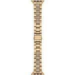 Michael Kors Dames 38/40 mm gouden roestvrijstalen band voor Apple Watch, MKS8021, Retro