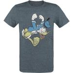 Mickey & Minnie Mouse Donald Duck - T-shirt donkerblauw gemêleerd Mannen - Officieel & gelicentieerd merch