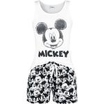 Mickey & Minnie Mouse Face Pyjama wit/zwart Vrouwen - Officieel & gelicentieerd merch