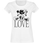 Mickey & Minnie Mouse Love T-shirt wit Vrouwen - Officieel & gelicentieerd merch