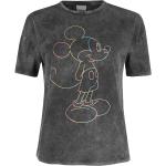 Mickey & Minnie Mouse Neon T-shirt grijs Vrouwen - Officieel & gelicentieerd merch