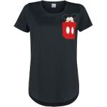 Mickey & Minnie Mouse Pocket Face T-shirt zwart Vrouwen - Officieel & gelicentieerd merch