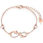 Gouden Zilveren Infinity armbanden  voor een Valentijnsdag met motief van Vlinder voor Dames 