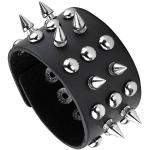 Rock Zwarte Metalen Handgemaakte Gevlochten Gevlochten armbanden voor Meisjes 