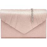 Roze Satijnen Enveloptassen voor Dames 