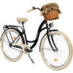 Crèmewitte Milord Bikes Stadsfietsen  in 26 inch  met 1 versnelling met motief van Fiets voor Dames 