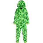 Groene Fleece Minecraft Kinderpyjama's voor Jongens 