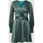 Donkergroene Polyester Mini jurken V-hals Mini in de Sale voor Dames 