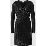 Zwarte Polyamide Stretch ICHI Mini jurken Ronde hals  in maat S Mini in de Sale voor Dames 