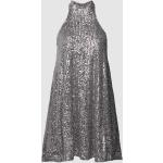 Zilveren Polyester ONLY Pailletten jurken Halter  in maat S Mini met Sequins in de Sale voor Dames 