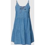 Blauwe Tommy Hilfiger Mini jurken V-hals  in maat S Mini in de Sale voor Dames 