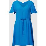 Koningsblauwe Viscose Vila Mini jurken V-hals Mini in de Sale voor Dames 