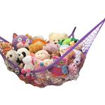 MiniOwls speelgoed opslag hangmat organizer de-dcluttering oplossing & goedkoop idee voor elke kinderkamer (X-Large, Violet)
