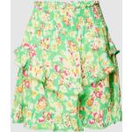Groene Viscose Yas Bloemen Floral skirts  in maat S Mini met Volants in de Sale voor Dames 