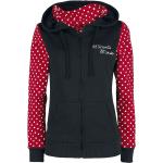 Minnie Mouse Stay Safe Vest met capuchon zwart/rood Vrouwen - Officieel & gelicentieerd merch