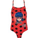 Rode Miraculous Ladybug Polka Dot Kinder badpakken met print voor Meisjes 