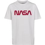 Mister Tee Jongens Kids NASA Worm Logo Tee T-shirt, wit (wit 00220), 146/152 cm