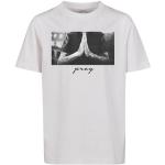 Mister Tee Jongens Kids Pray T-shirt, wit, 134/140 cm