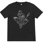 Mister Tee Unisex Kids Spiderman Scratched Tee T-shirt, zwart, 110 cm