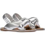 Zilveren Nappaleren Miu Miu Platte sandalen  in maat 36 in de Sale voor Dames 