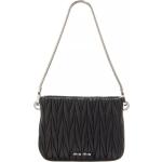 Miu Miu Hobo bags - Miu Sassy Matelassé Nappa Leather Handbag in zwart