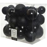 Zwarte Kunststof Kerstballen 