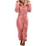 Roze Fleece Playsuits  in maat M in de Sale voor Dames 