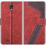 Rode Siliconen Samsung Galaxy S4 hoesjes type: Flip Case Sustainable 