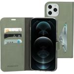 Groene Mobiparts iPhone 12 Pro hoesjes type: Wallet Case 