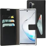 Zwarte Mobiparts Samsung Galaxy Note hoesjes type: Wallet Case 