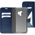 Blauwe Mobiparts Samsung Galaxy S9 Hoesjes type: Wallet Case 
