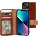 Bruine Mobiparts iPhone 13 hoesjes type: Wallet Case 