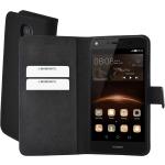 Zwarte Mobiparts Huawei Y5 hoesjes type: Wallet Case 