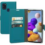 Turquoise Mobiparts Samsung Galaxy A21 S Hoesjes type: Wallet Case 