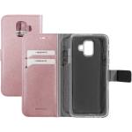 Roze Mobiparts Samsung Galaxy A6 hoesjes 2018 type: Wallet Case 