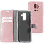 Roze Mobiparts Samsung Galaxy A6 Plus Hoesjes 2018 type: Wallet Case 