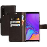 Zwarte Mobiparts Samsung Galaxy A9 Hoesjes 2018 type: Wallet Case 