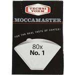 Moccamaster 85090 Cup-One Filters koffiezetapparaat, aluminium, wit