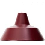 Modern Claret Red Inside White 1xe27 Single Metal Pendant Lamp Chandelier for Cafe, Kitchen, Children's Room Diameter: 24cm RIO000477
