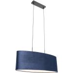 Moderne Blauwe Qazqa E27 Design hanglampen Ovaal in de Sale 