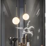 Moderne Gouden Glazen Dimbare Led Hanglampen 