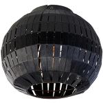 Moderne Zwarte Stalen Qazqa E27 Ronde plafondlampen Rond 26 cm in de Sale 