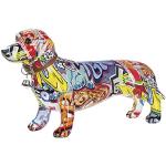 Moderne Multicolored Stenen Gilde Pop art met motief van Honden 
